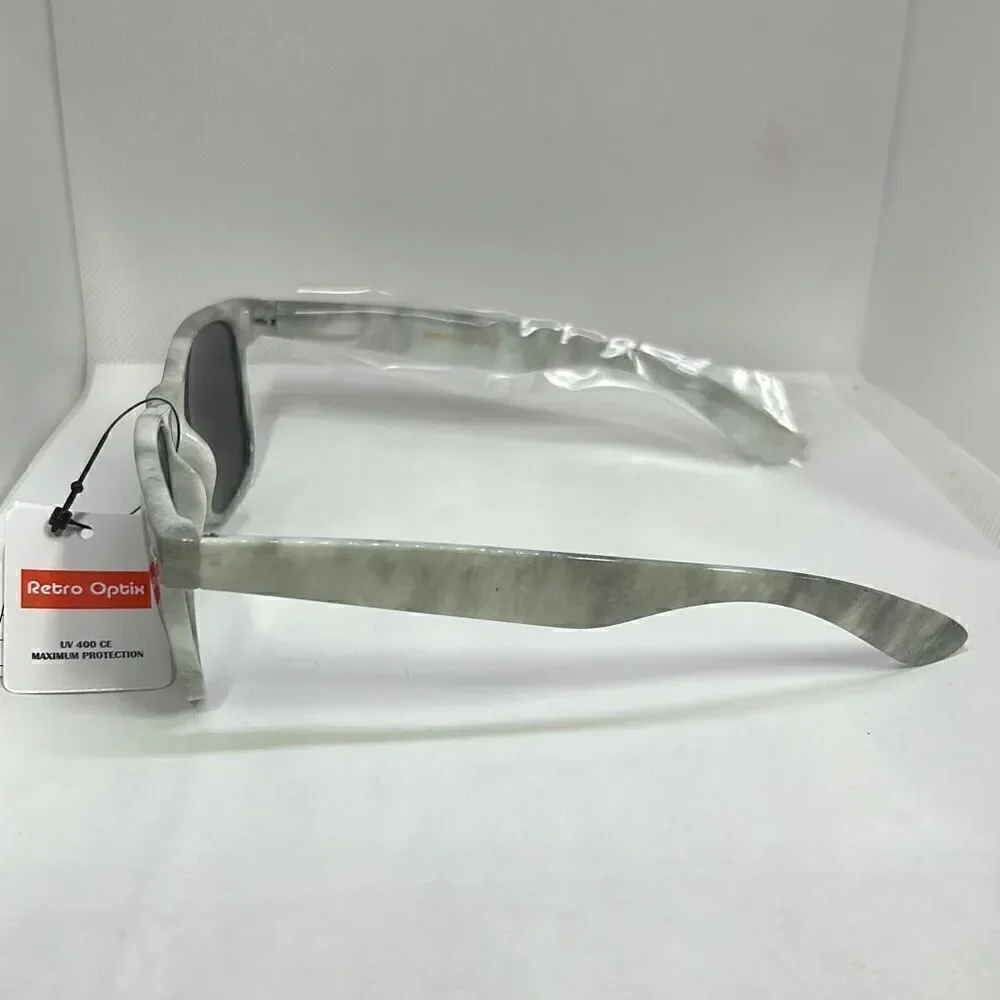 Gray Tie-Dye Unisex Retro Sunglasses